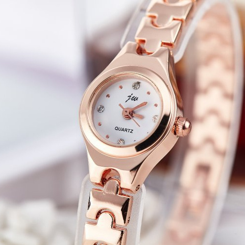 Rose Gold Quartz Watch Women Clock Luxury Brand Stainless steel Bracelet watches Ladies Dress Crystal Wrist Watches