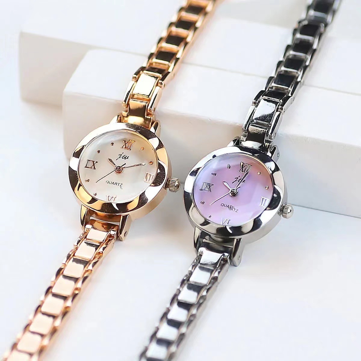 Women Quartz watch Mesh Belt Ladies Watch Gold Plated Big Thin Dial Dress Wrist Watch Reloj Mujer