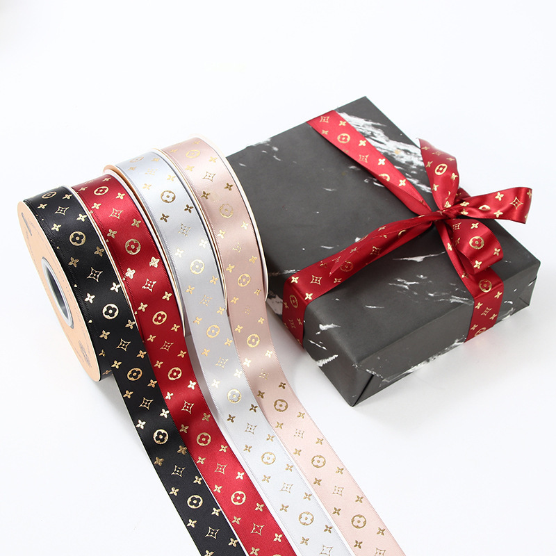 luxury grosgrain ribbon roll wholesale personalized decorating gift flower packaging satin ribbon