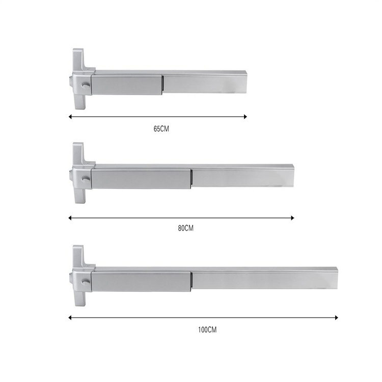 Factory Price Sliver Fire Escape Doors Lock Push Bar Panic Exit Lock