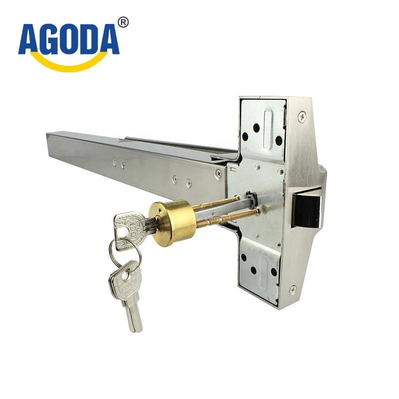 Training school's emergency exit door push rod lock YGD-DK-800