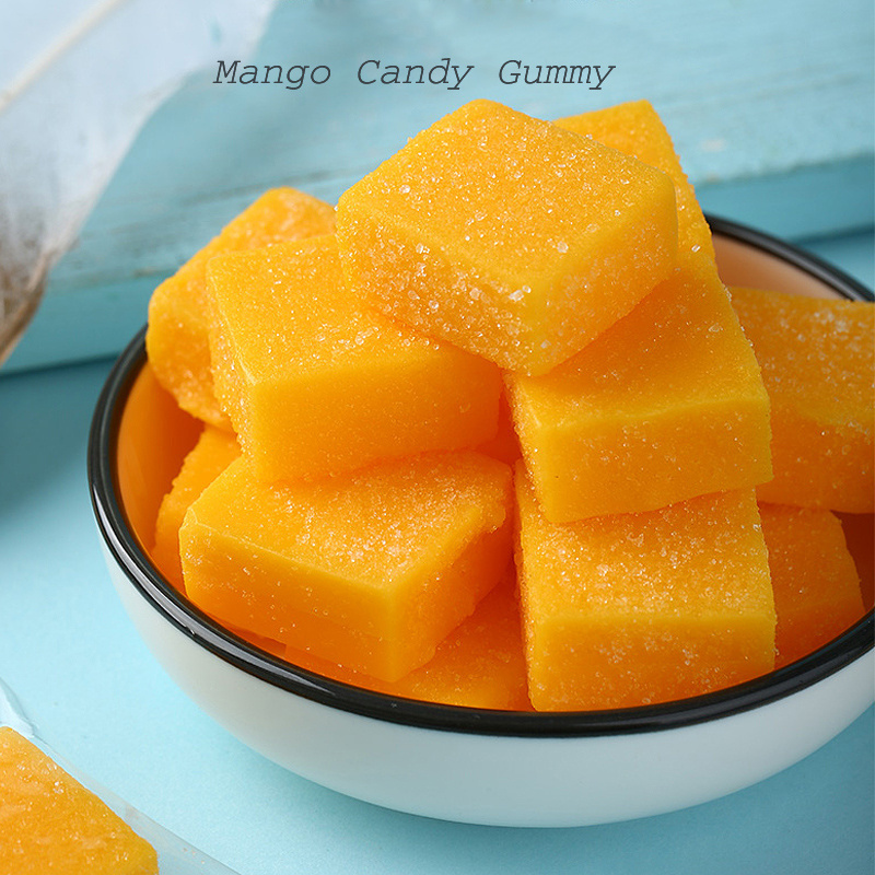 Confectionery natural mango  soft candy chewy gummy delicious jelly mango soft candy