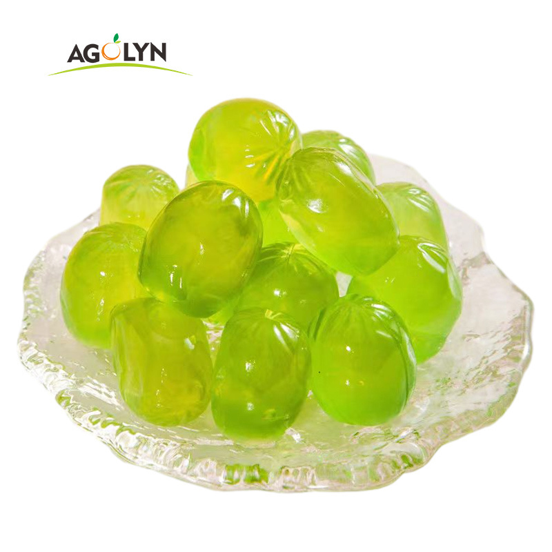 Round Grape Shape Jelly Gummy Candy With Grape Flavor