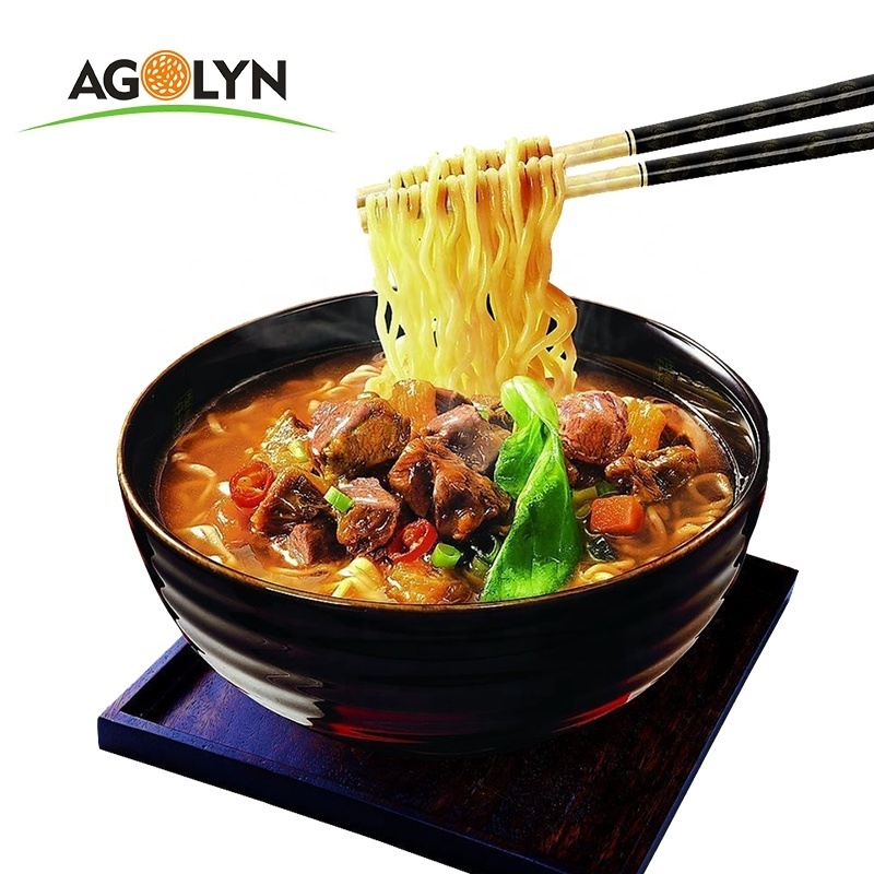 Hot selling delicious Chinese instant braised beef noodles  instant bags noodles