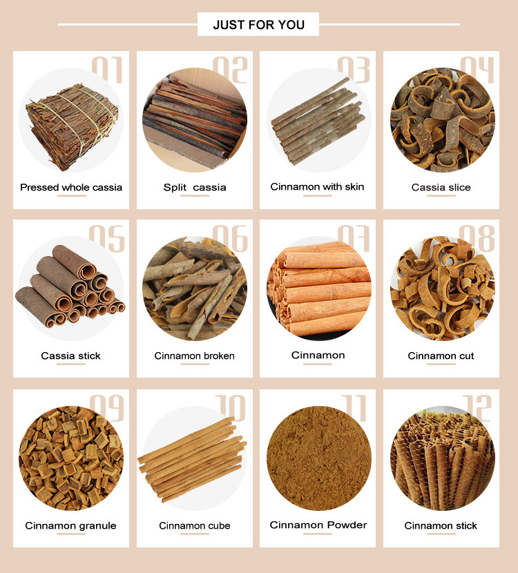 China Pure Cinnamon Square Cut Cinnamon Single Spices Pressed Cassia With High Quality