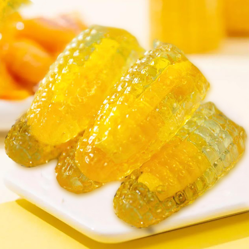 Gummy candy wholesale factory price hot sale jam filled corn flavor gummy candies