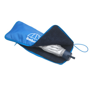 Portable Folding Umbrella Storage Bag Water-Absorbing Travel Umbrella Cover Case with Zipper