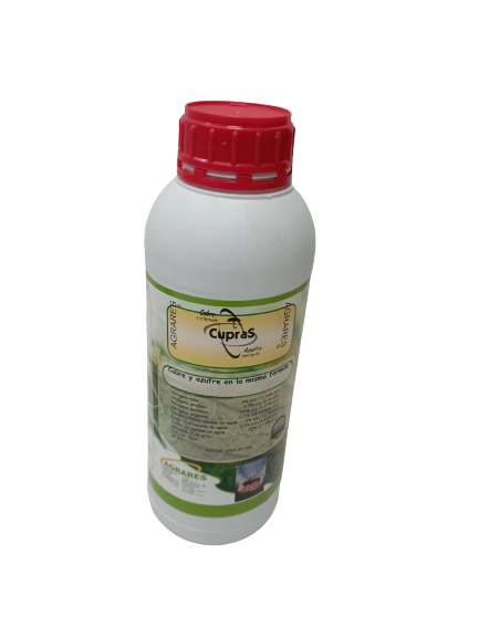 AGRARES CUPRAS Spanish bio fertilizer against plant pathogenic fungi with no residues EC fertilizer with fungicide effect