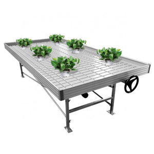 Factory Wholesale 4x8 Greenhouse Nursery Plant Growing Trays Rolling Bench Grow Table Ebb Flow System Grow Rack