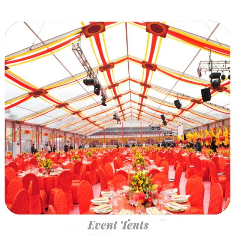 Aluminum alloy party tent 5x10/6x12 large outdoor wedding tent A shape flow shading house