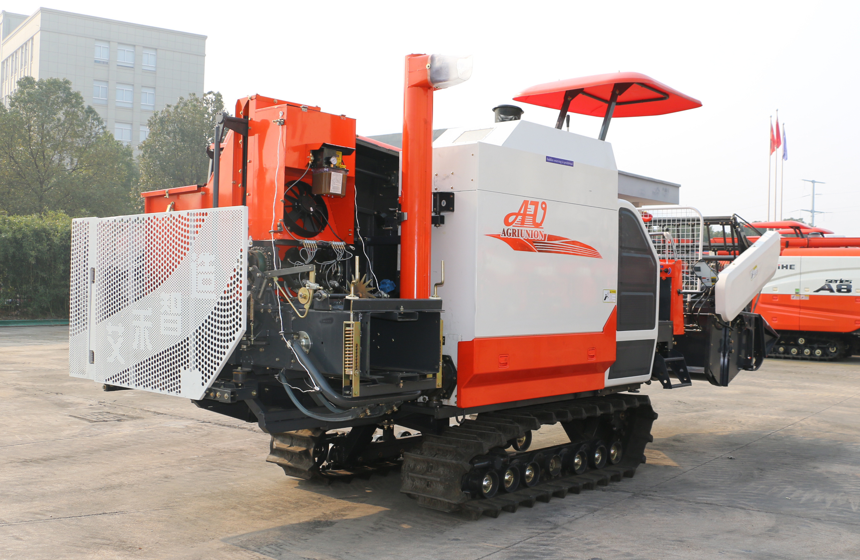 Straw Baling, combine harvester with baler