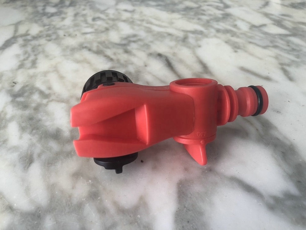 Fertilizer garden hose end sprayer attachment