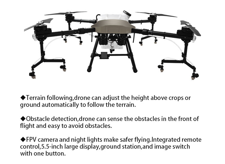 10L Pesticide Spraying Professional Uav Unmanned Aerial Vehicle For Sprayer Drone