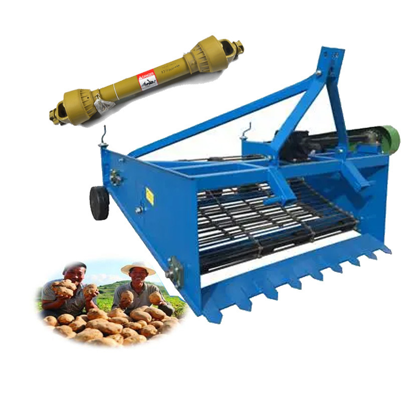 Compact tractor potato digger and loader