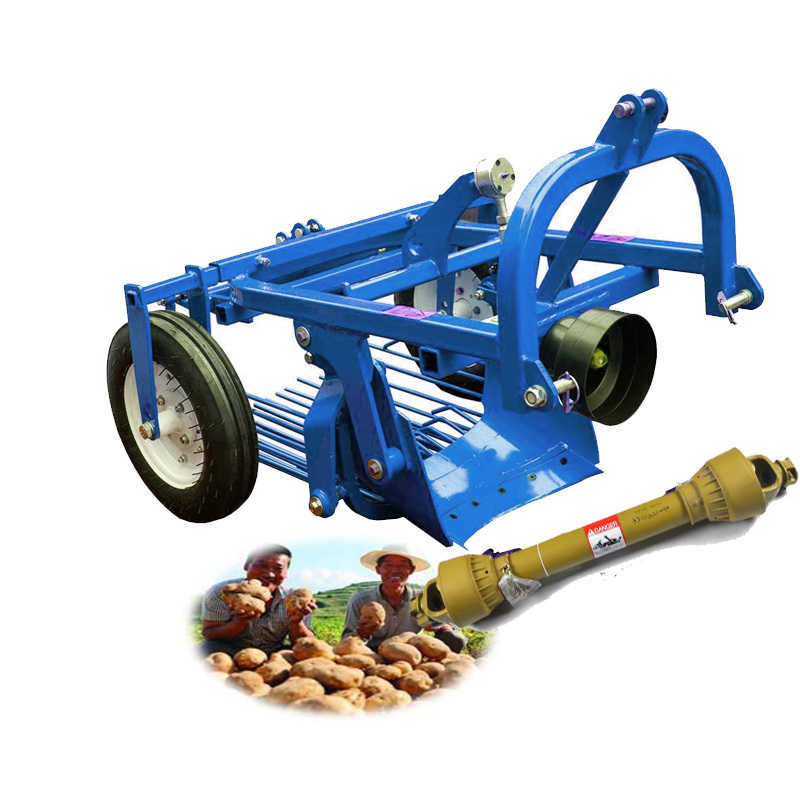 Compact tractor potato digger and loader