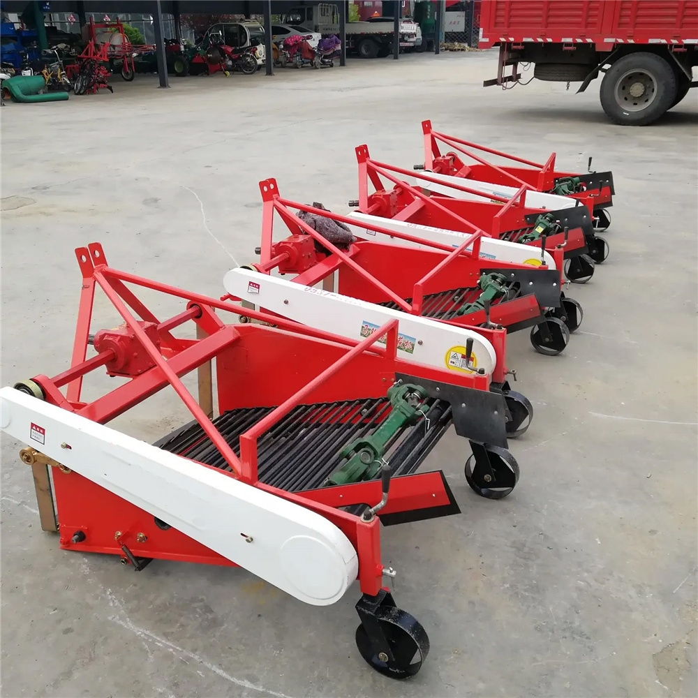 Compact tractor potato digger and loader