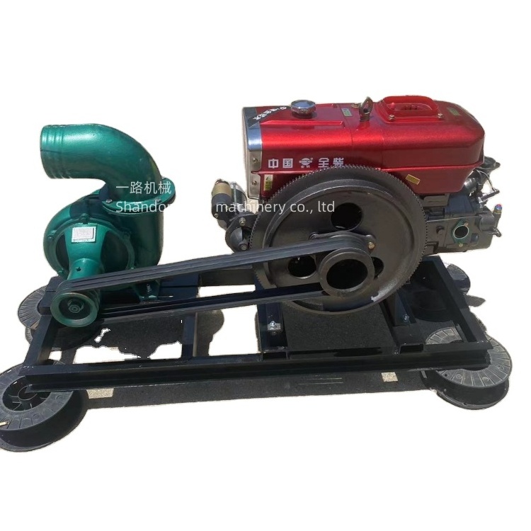 Fire standby diesel mixed flow pump high-power four-wheel 12-inch water pump flood control mobile pump truck