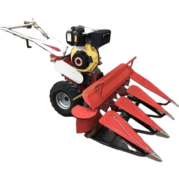 Hand-pushed gasoline cutter alfalfa grass diesel harvester straw crop cutting machine