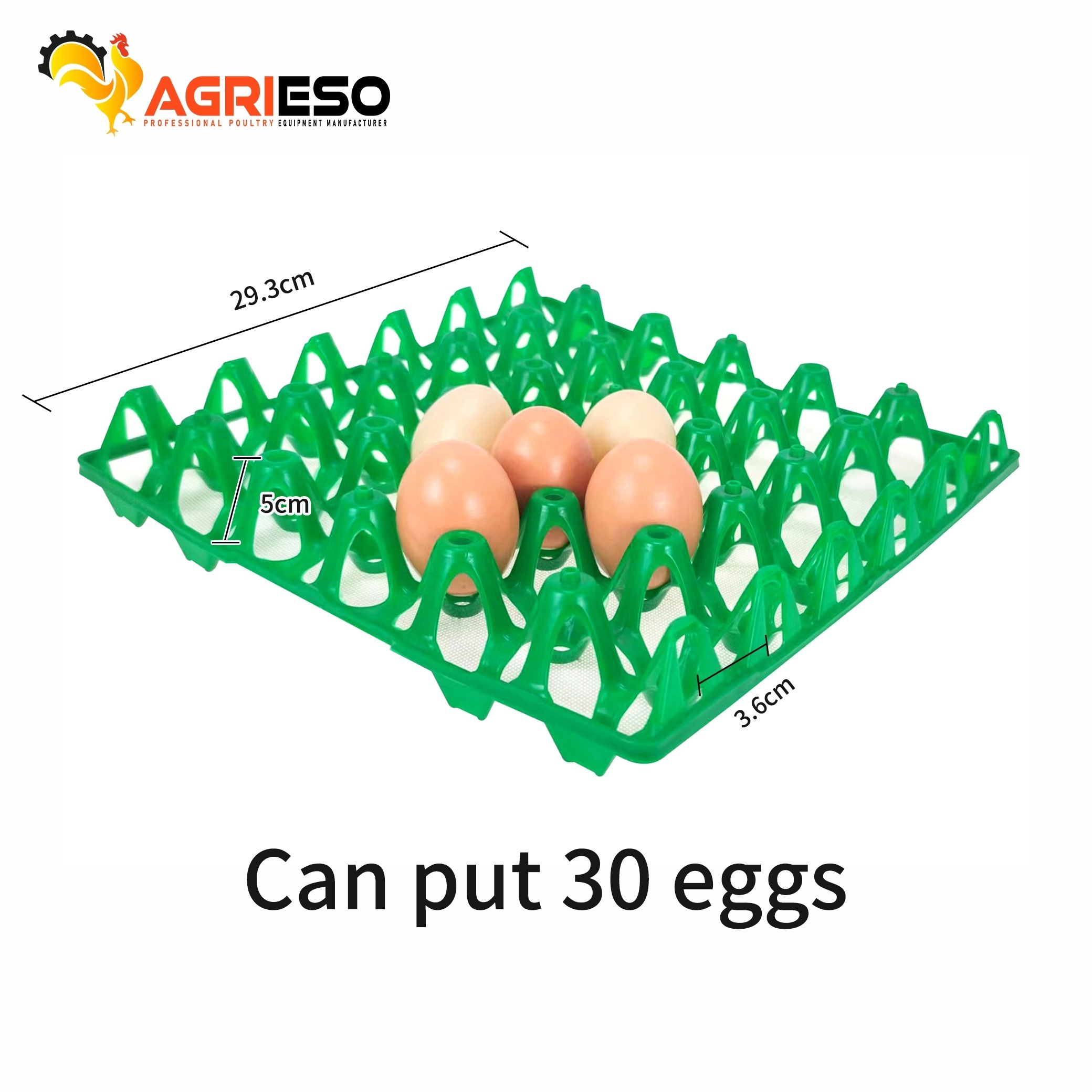 AGRIESO egg tray holder for transport cheap price 30 egg tray duck chicken eggs plastic tray