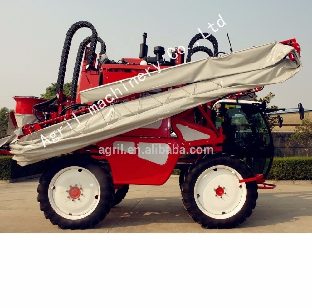 3 meters high clearance lift able GPS self propelled automatic boom sprayer with tank 1000L 2000L and air conditioner cabin