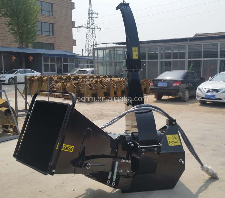 Forestry machinery tractor mounted PTO driven wood chipper machine