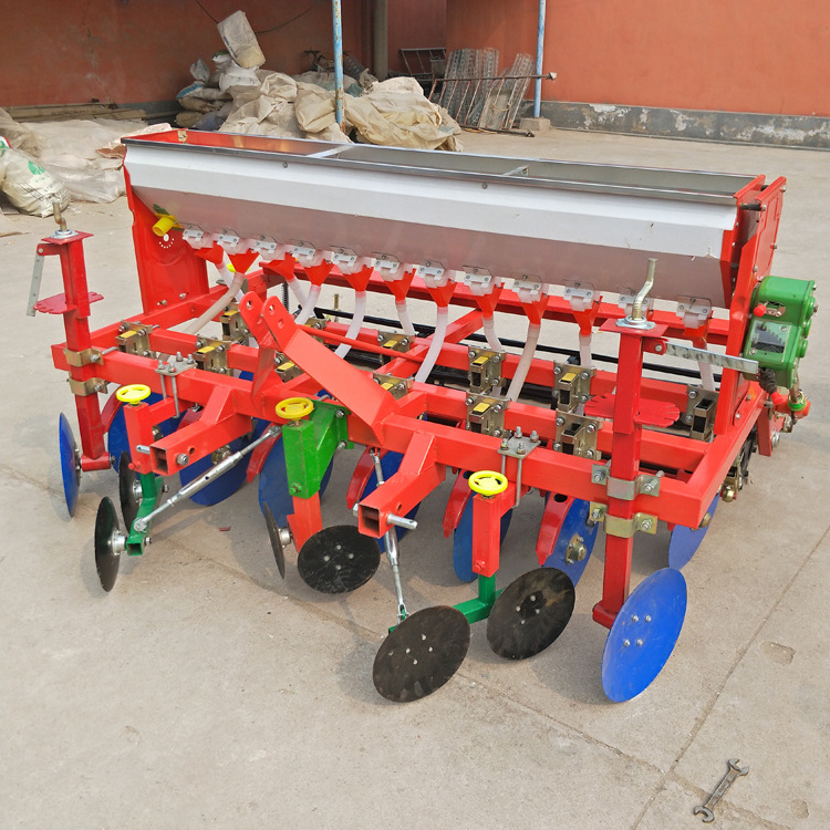 Farm implements ground wheel driven tractor mounted sorghum seeding machine