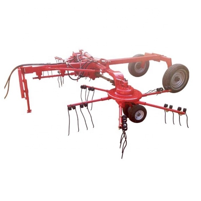 Made in China PTO driven Double rotary hay rake grass tedder