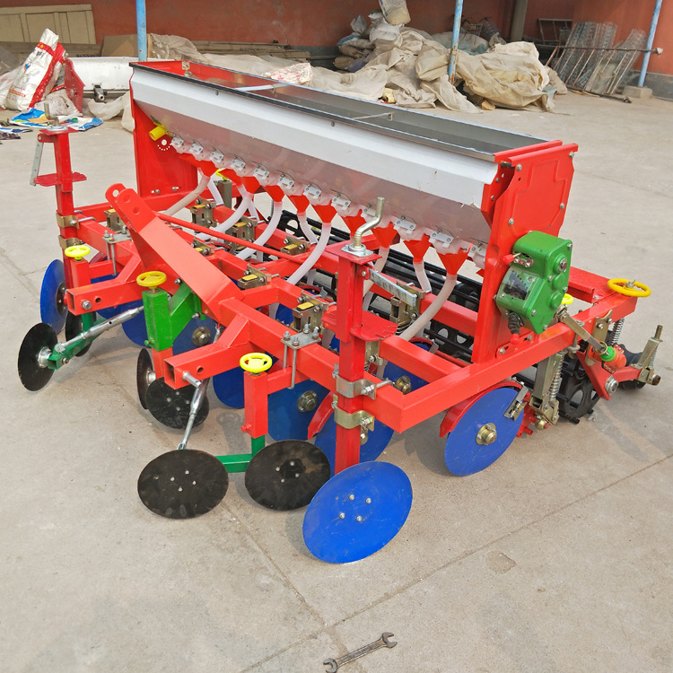 Farm implements ground wheel driven tractor mounted sorghum seeding machine