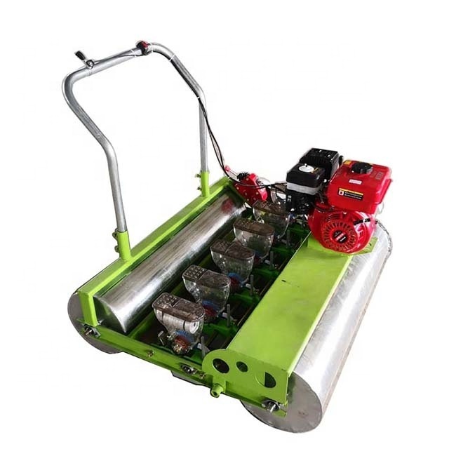 farm small seeds planter hand push rice paddy grass Planting machine