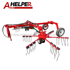 Tractor Mounted Pto Drive Double Rotary Hay Rake