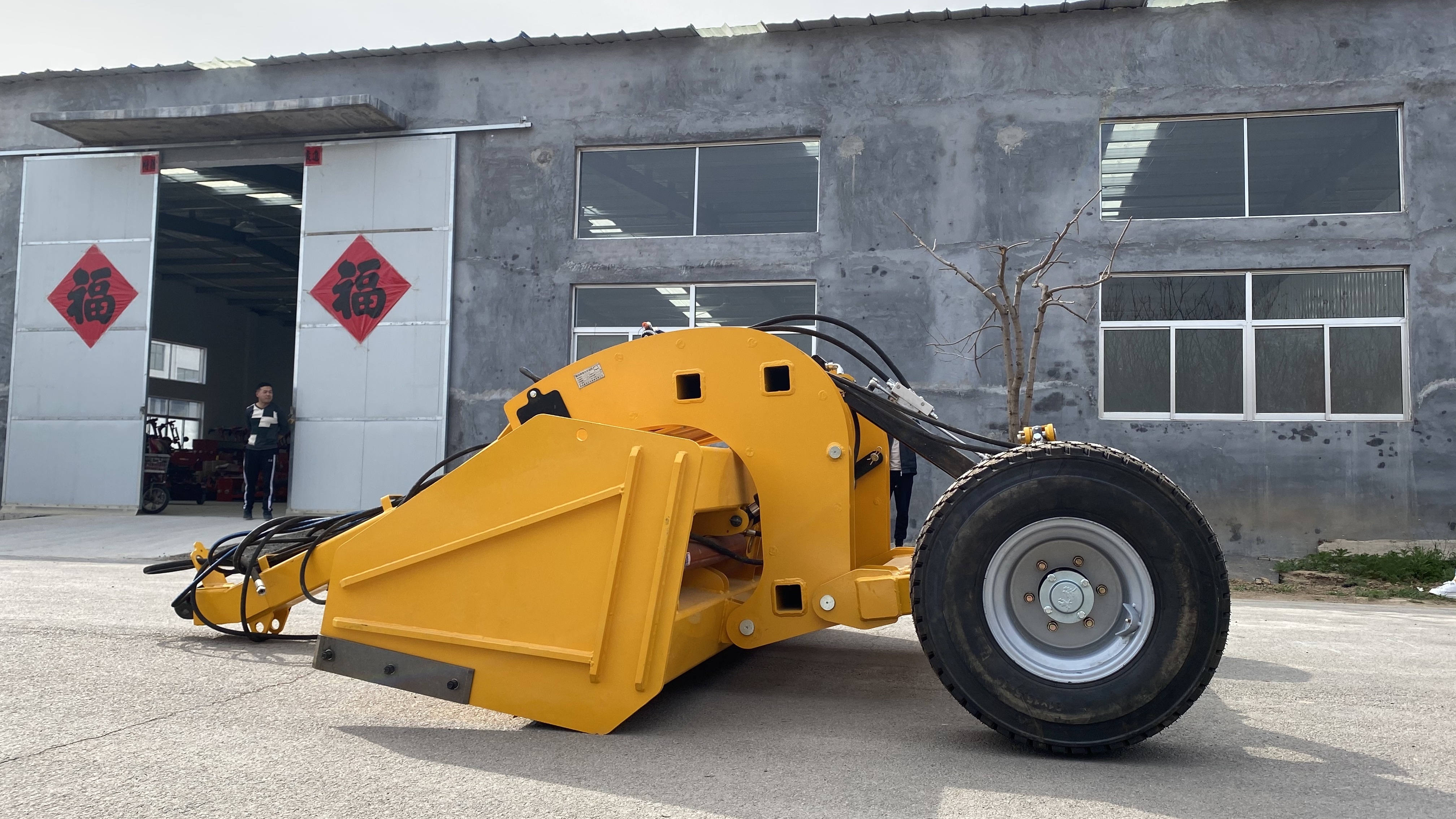 Simple Operation Laser Land Leveling Small Motor Grader Laser Control Grader For Dry Field Leveling