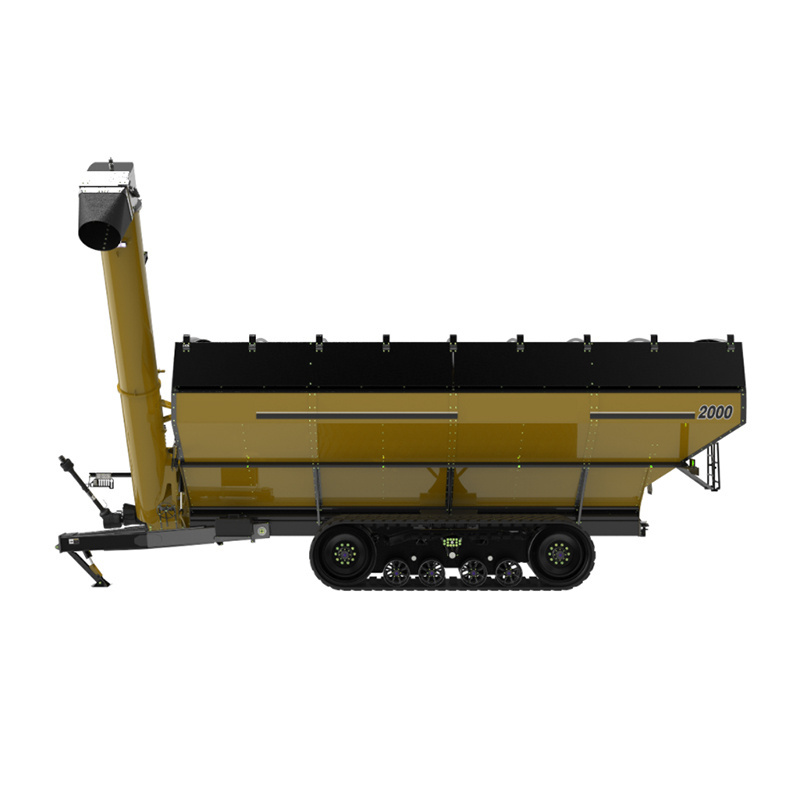 Dual Axis Dump ATV Farm Tractor Mini Tiller Forklift Cargo Grain Trailer Crawler Grain Carrier  Spreader  Track Chaser  Bin