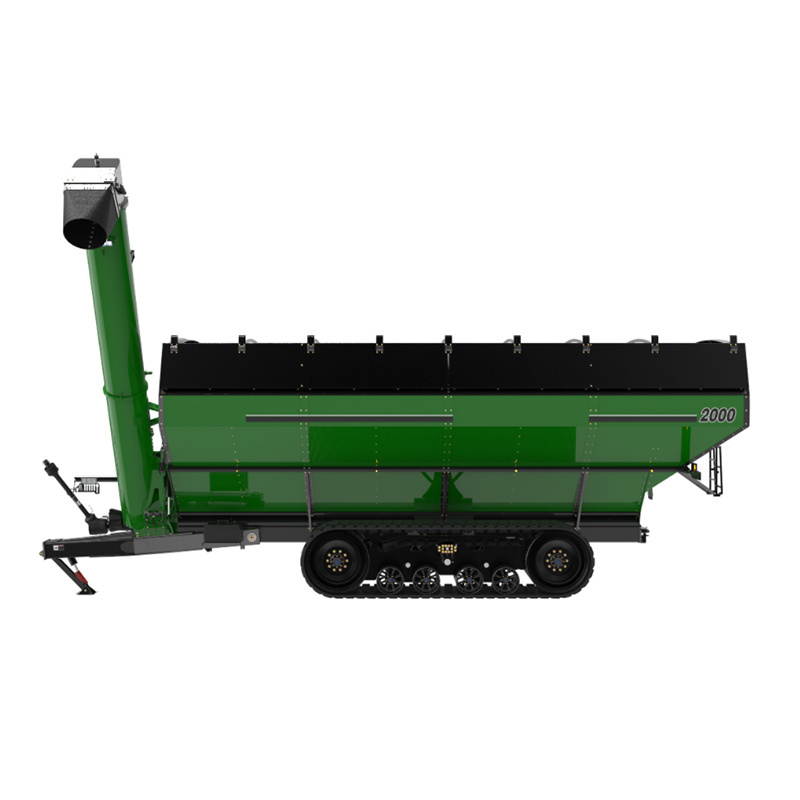 Dual Axis Dump ATV Farm Tractor Mini Tiller Forklift Cargo Grain Trailer Crawler Grain Carrier  Spreader  Track Chaser  Bin