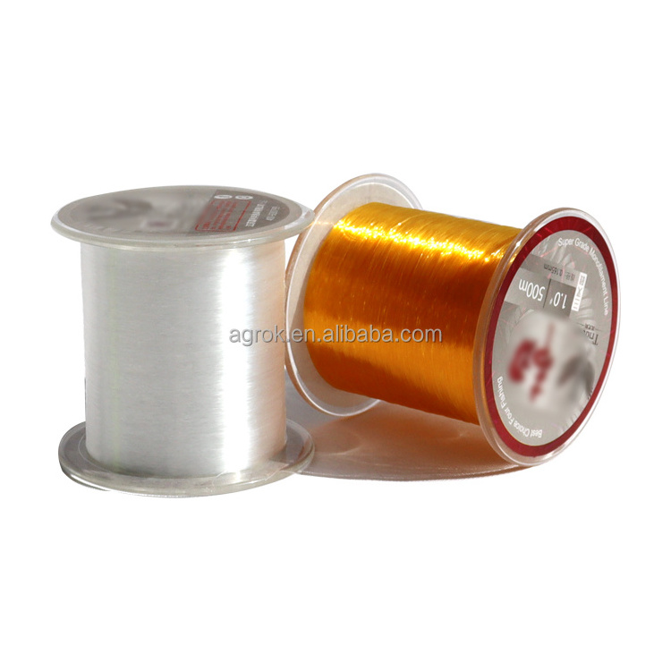 Hot sale orange white green  nylon fishing line 300m 500m Monofilament reel  Fishing  Line Ocean Beach Fishing