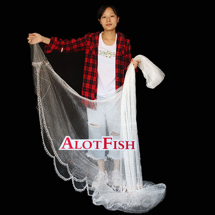 12FT 3/4''STR Japanese Style Cast Net Bottom Pocket Lead Chain Fishing Net