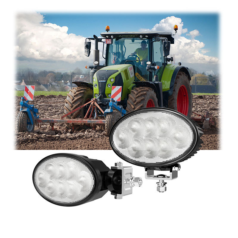 6.5 Inch Bottom/Side Swivel Mount 80W Oval LED Work Light for Case New Holland Tractors Light