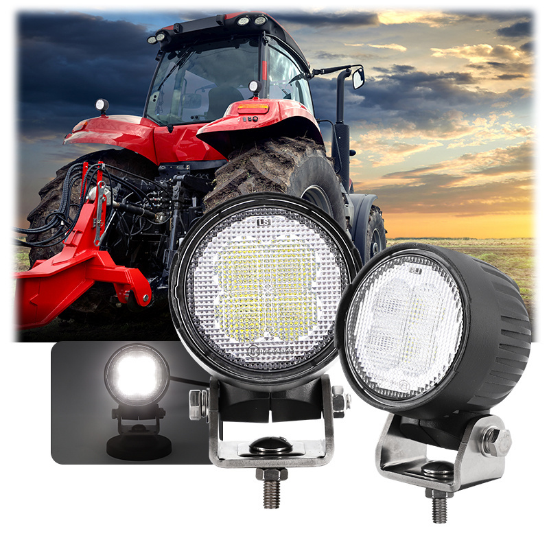 40W High Brightness Flood Beam Dustproof Tractor LED Work Light 3 Inch Round Agriculture Vehicle Work light