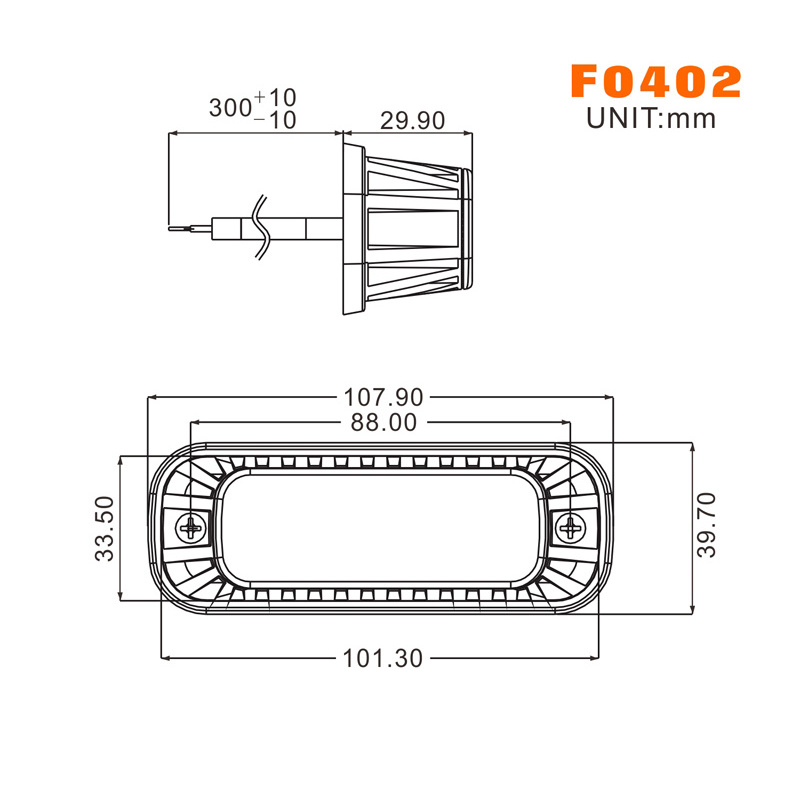 12V 24V 4 Led Strobe Warning Light Grille Flashing Light bar Truck Car Beacon Lamp Amber Red Blue White Traffic light