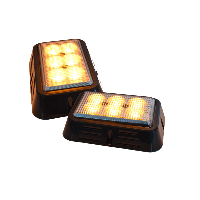 4 Flash Patterns Amber Auto Led Strobe Light 18w Aircraft Warning Light for Construction Vehicle Strobe Lights