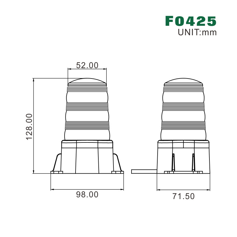 ECE R65 Four Flashing Patterns Amber Forklift Beacon Strobe Light 10-110V Safety Warning Flashing Lights