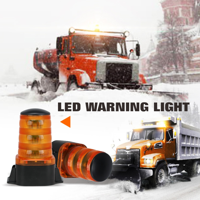 ECE R65 Four Flashing Patterns Amber Forklift Beacon Strobe Light 10-110V Safety Warning Flashing Lights