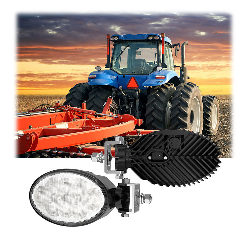 6.5 Inch Bottom/Side Swivel Mount 80W Oval LED Work Light for Case New Holland Tractors Light