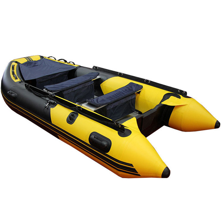 3.6 M Tender Boat Hypalon Inflatable RIB Boat Fiberglass Rigid Hull RIB With Outboard Motor Rib360