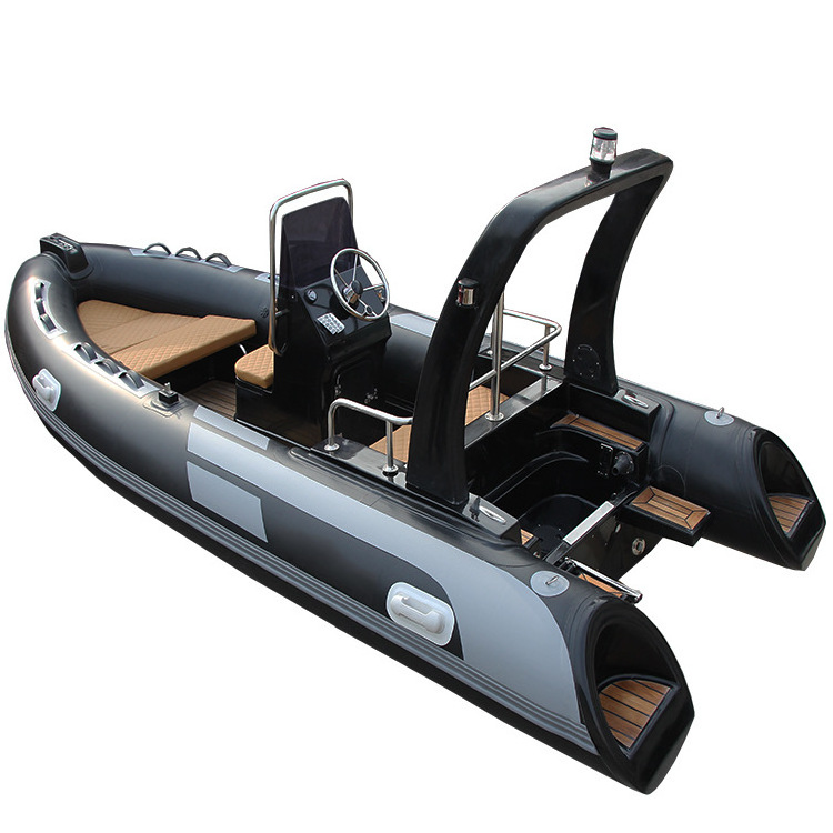 16 ft hypalon rigid inflatable aluminum hull 16ft rib boat 480 with motor