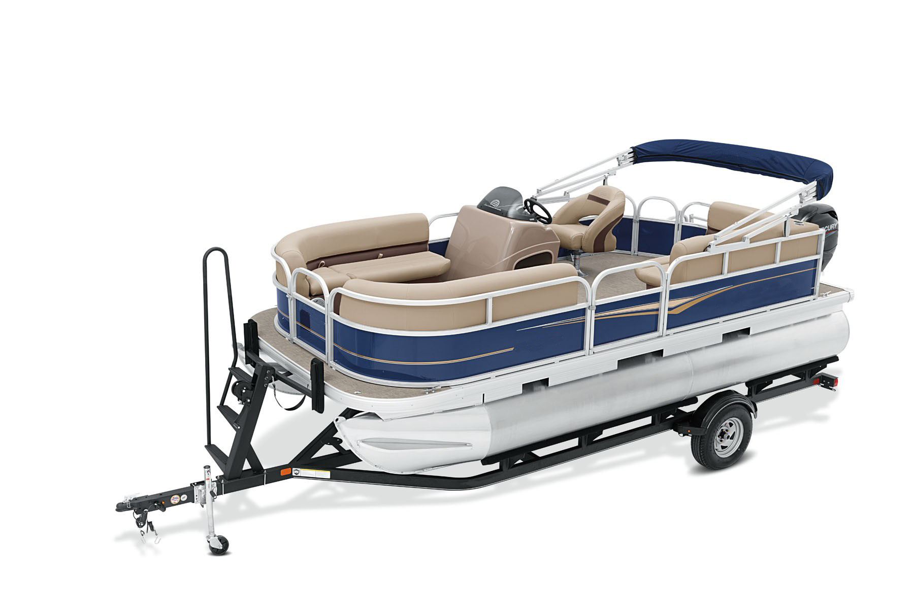 20ft luxury aluminium pontoon floats fishing house boat furniture with motor and trailer