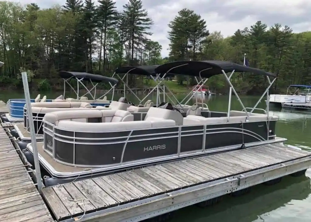 16 ft aluminum luxury pontoon boats with bimini fish cruise party barge floating for sale