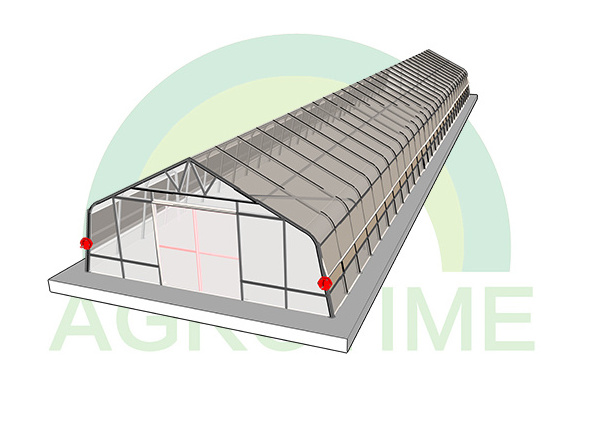 Greenhouse construction tunnel greenhouse agricultural gothic film flower greenhouse