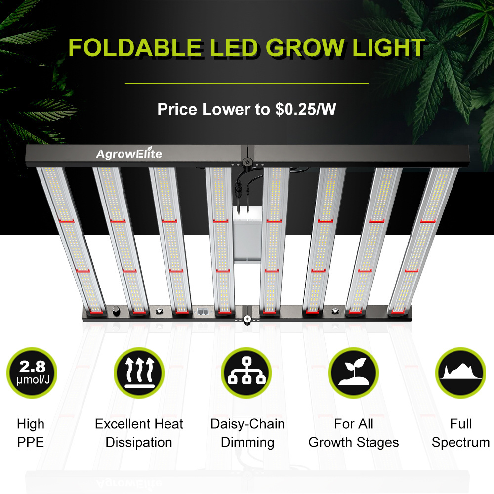 Greenhouse Grow 640W Samsung lm301h evo dimmable full spectrum indoor 6500K LED grow light