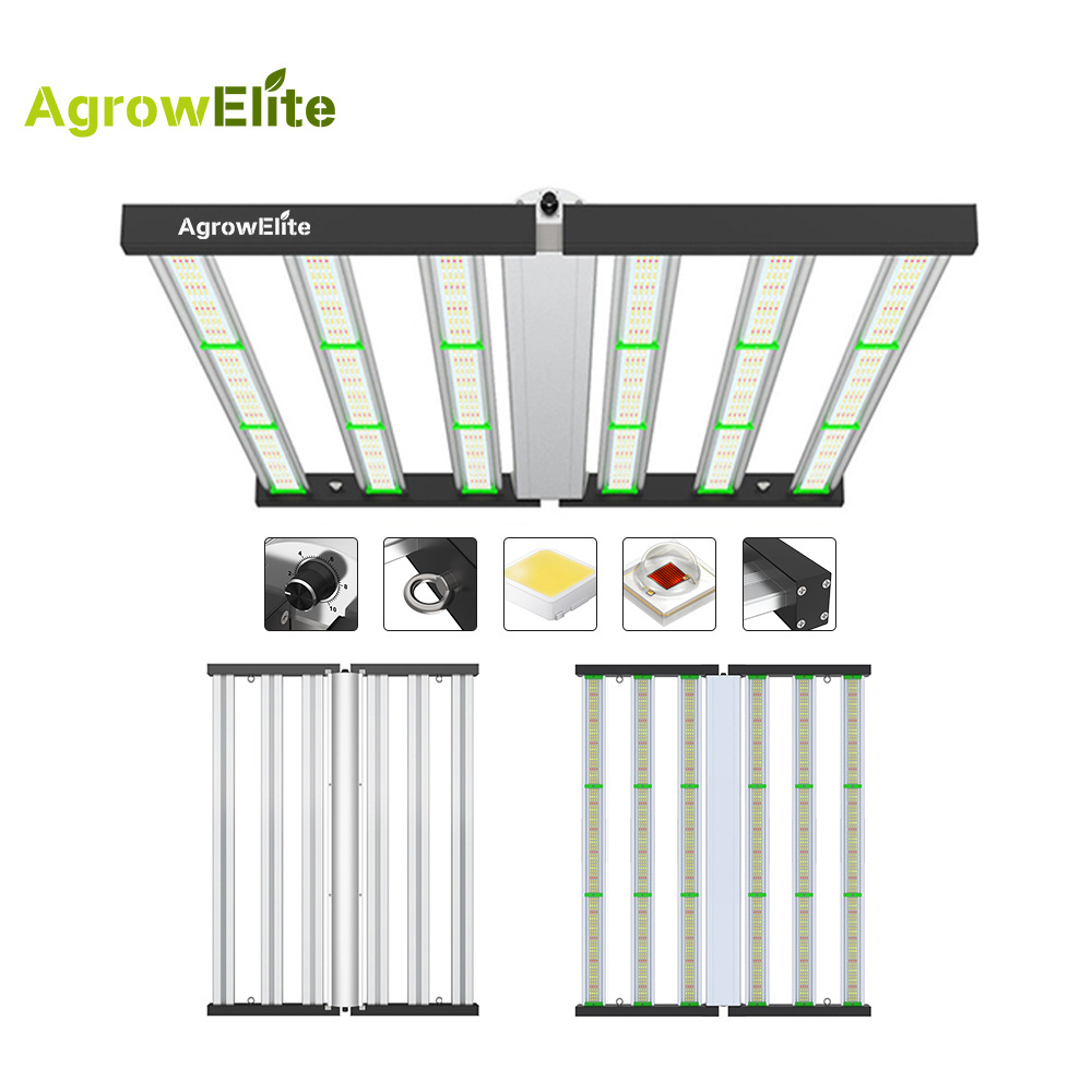 Agrow Elite Foldable Customized Spectrum Smart Lighting Meets Plant Growth 720w LED Grow Light