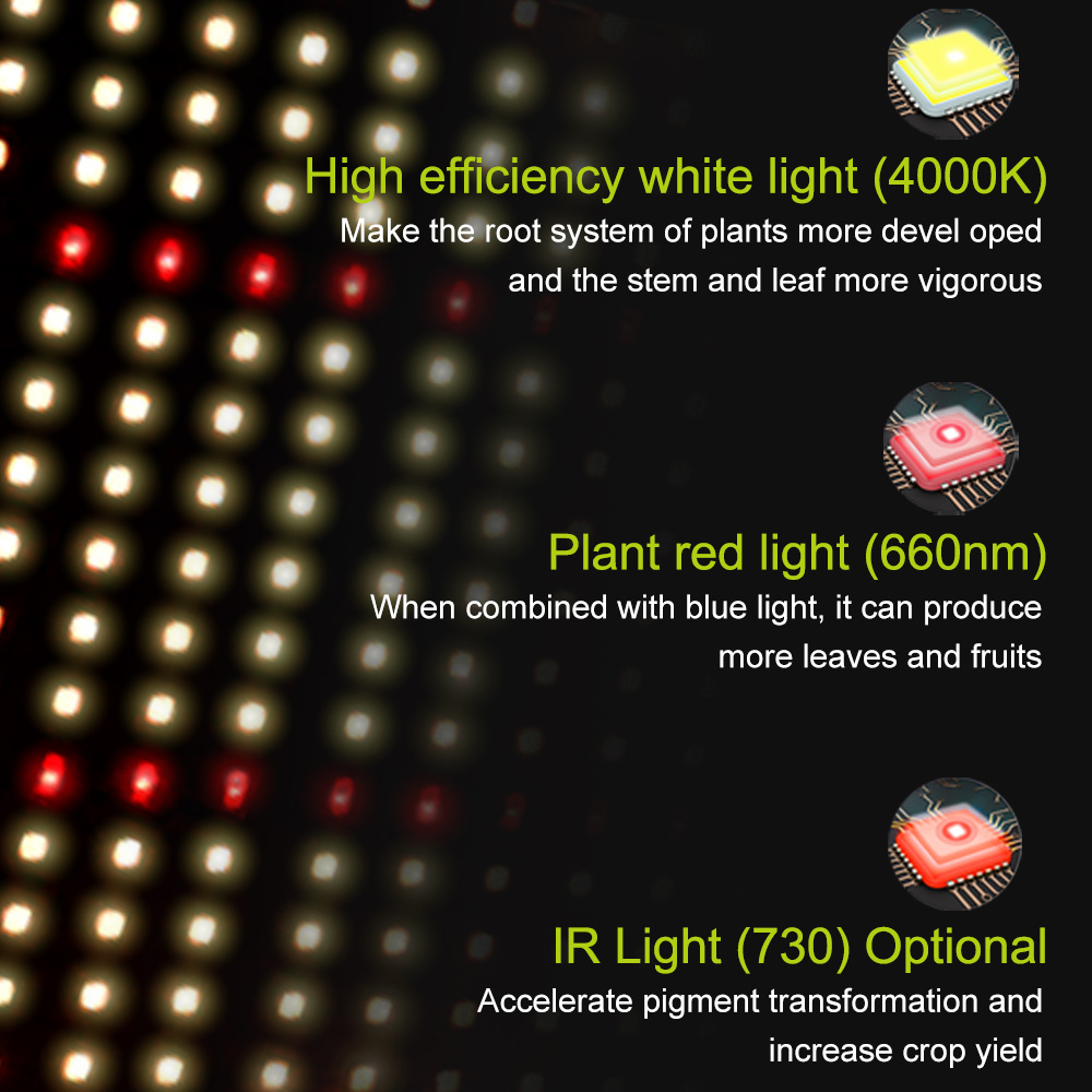 Samsung lm301h battery powered agricultural commercial full spectrum 400w grow  led lights